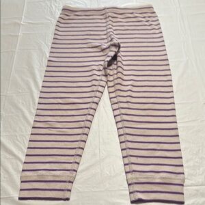 Striped Purple Kids Leggings Hanna Andersson size 110